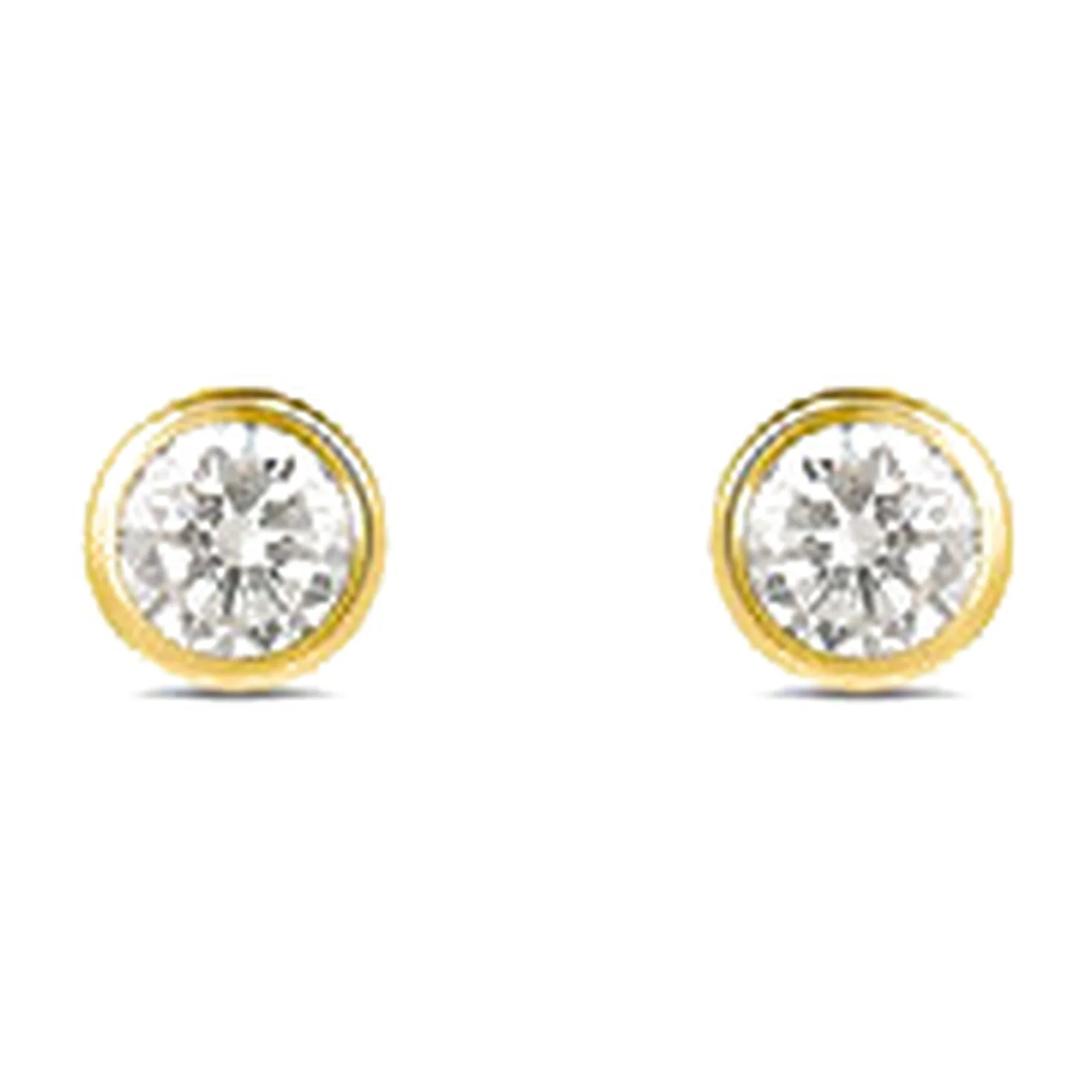 Stroili Bon Ton Orecchini lobo con cubic zirconia Oro 9kt 1425420