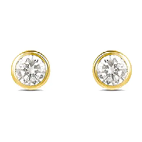 Stroili Bon Ton Orecchini lobo con cubic zirconia Oro 9kt 1425420