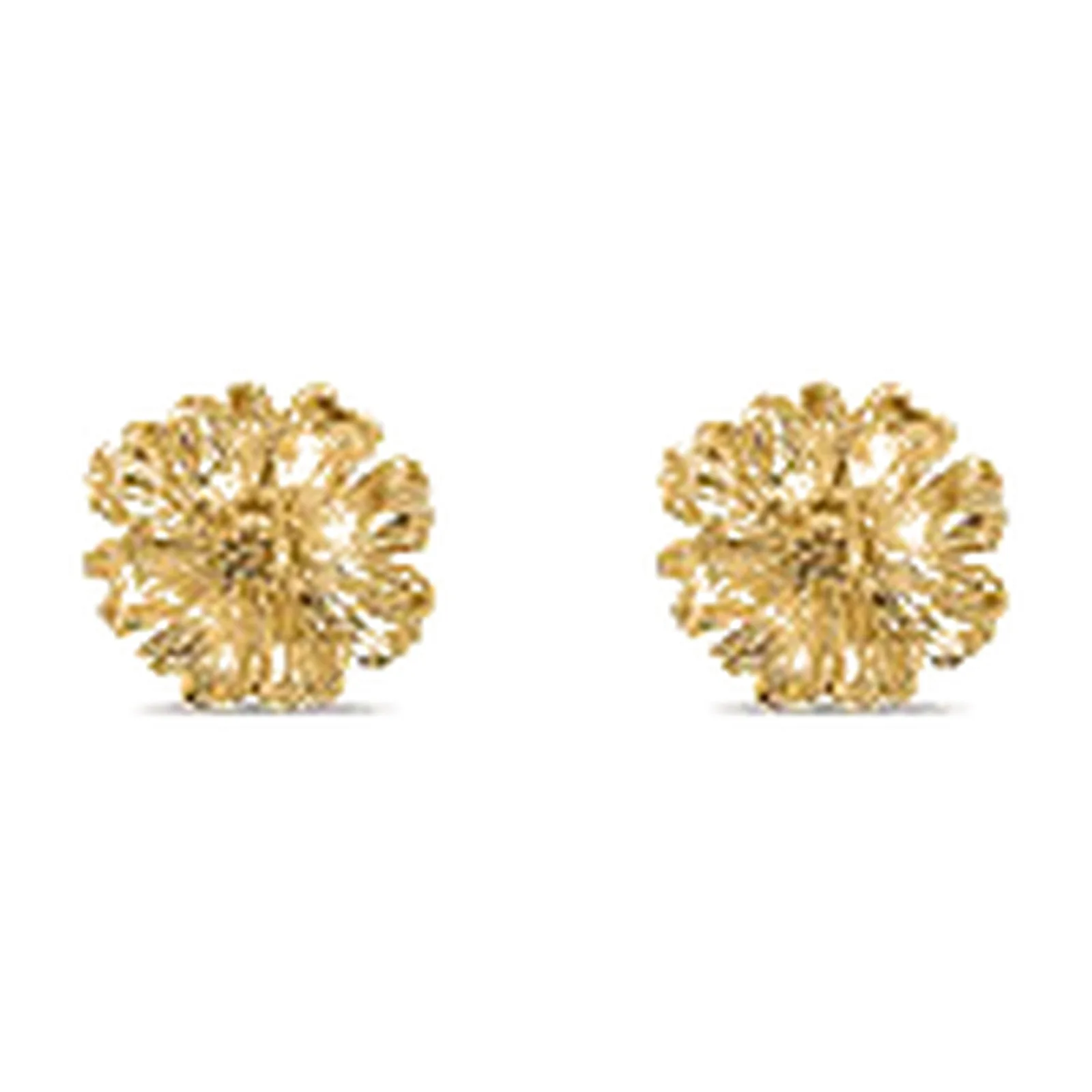 Stroili Radiance Collection Orecchini lobo dorati con fiore Acciaio 1697585