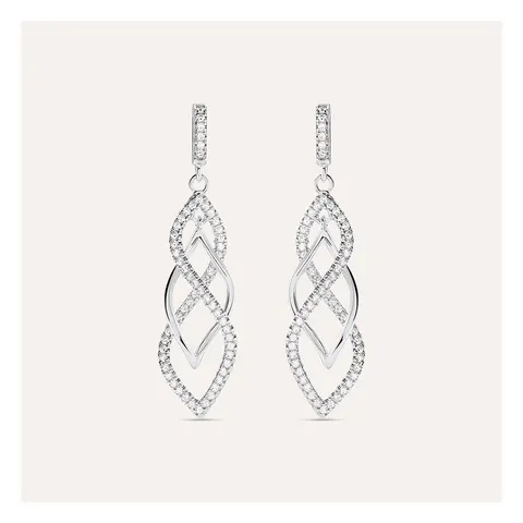 Stroili Silver Shine Orecchini pendenti con cubic zirconia Argento 925 1651369