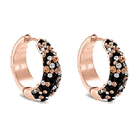 Stroili Aura Collection Orecchini a cerchio con cristalli Acciaio 1694728