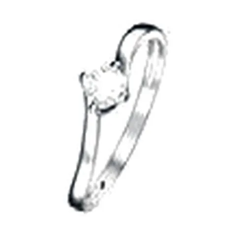 Stroili Claire Anello solitario con cubic zirconia Oro 9kt Misura 12 1414961