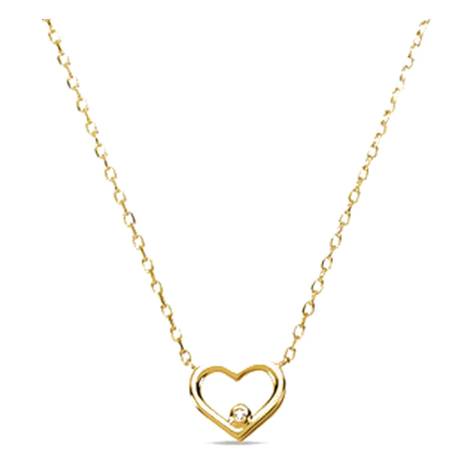 Stroili Mon Petit Precious Collana cuore con diamante bianco 0 Oro 9kt 1432783