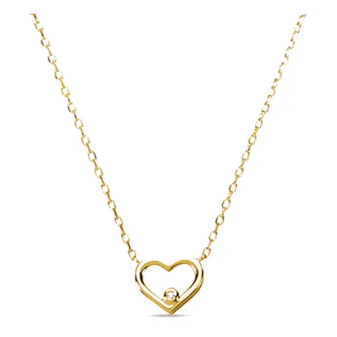 Stroili Mon Petit Precious Collana cuore con diamante bianco 0 Oro 9kt 1432783