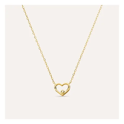 Stroili Mon Petit Precious Collana cuore con diamante bianco 0 Oro 9kt 1432783