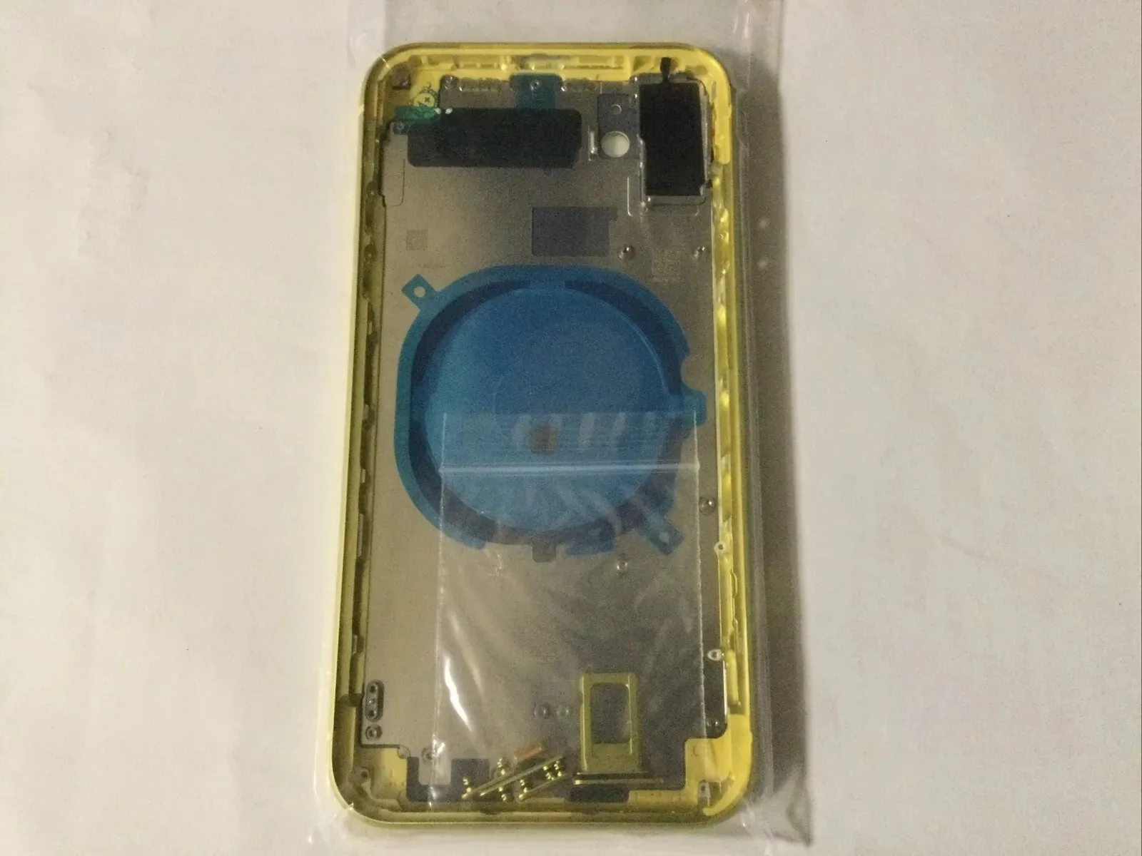 Compatibile Apple scocca Chassis Struttura Coperchio Iphone 11 Sim Slot Giallo