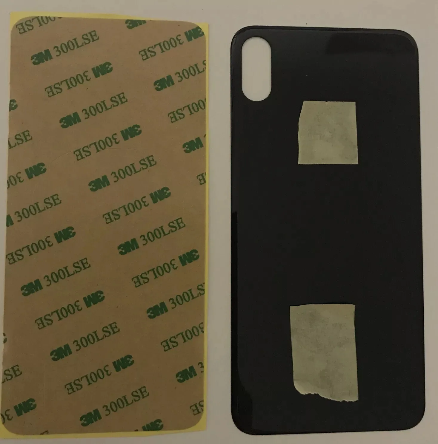 Back vetro Scocca Posteriore Per iPhone XS Max Nero GRIGIO SIDERALE Foro Grande