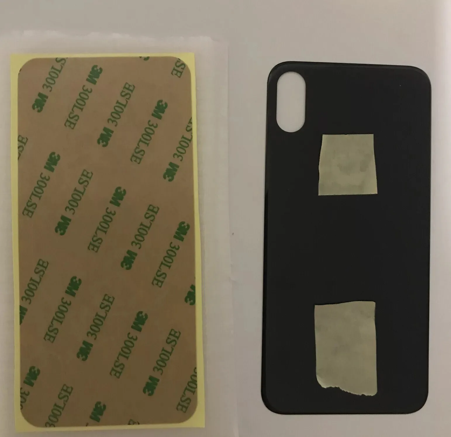 Back vetro Scocca Posteriore Per iPhone X, Nero GRIGIO SIDERALE Foro Big