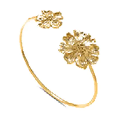 Stroili Radiance Collection Bangle dorato con fiore Acciaio 1697586