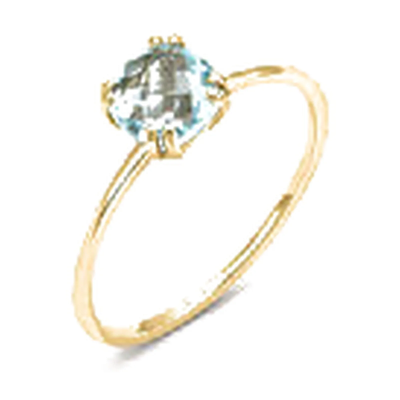 Stroili Amelie Anello cushion con topazio sky blue Oro 9kt Misura 12 1419240