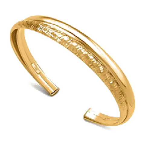 Stroili Silver Collection Bangle doppia lavorazione dorato Argento 925 1699993