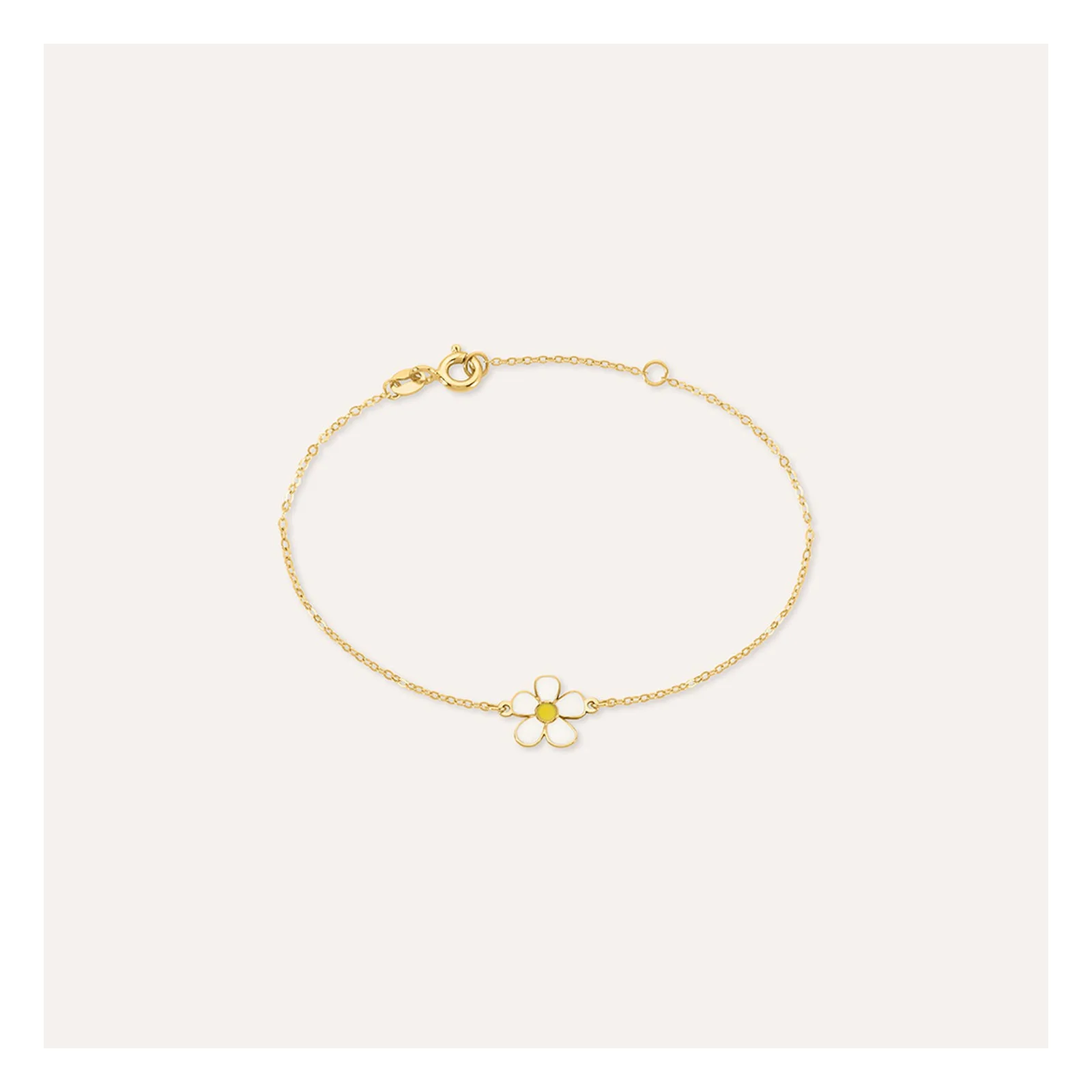 Stroili Mon Petit Bracciale margherita con smalto Oro 9kt 1438108