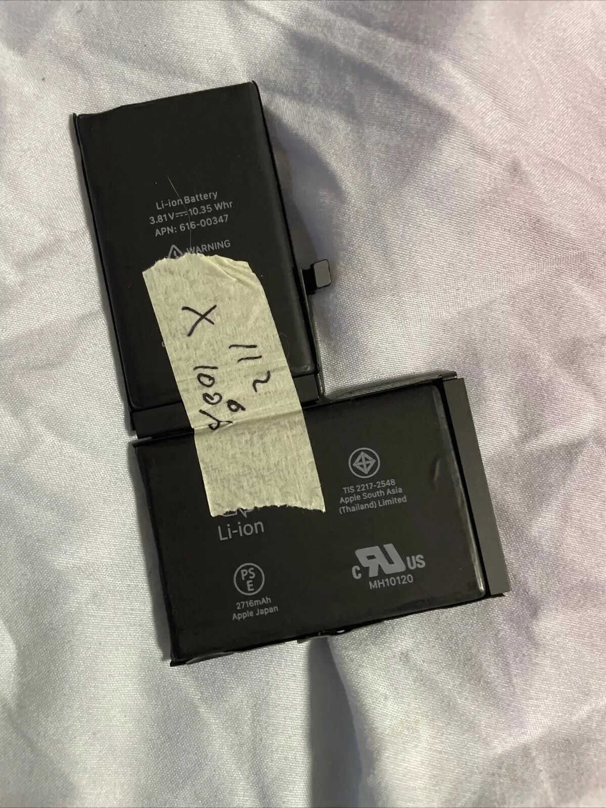 Originale Apple IPHONE X Batteria 100% 55 Cicli Usato