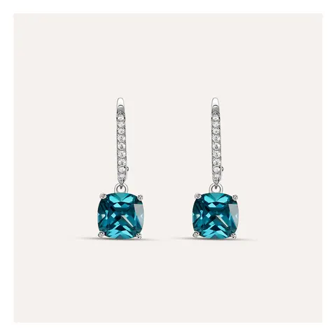 Stroili Silver Rainbow Orecchini pendenti cushion con cubic Argento 925 1694267