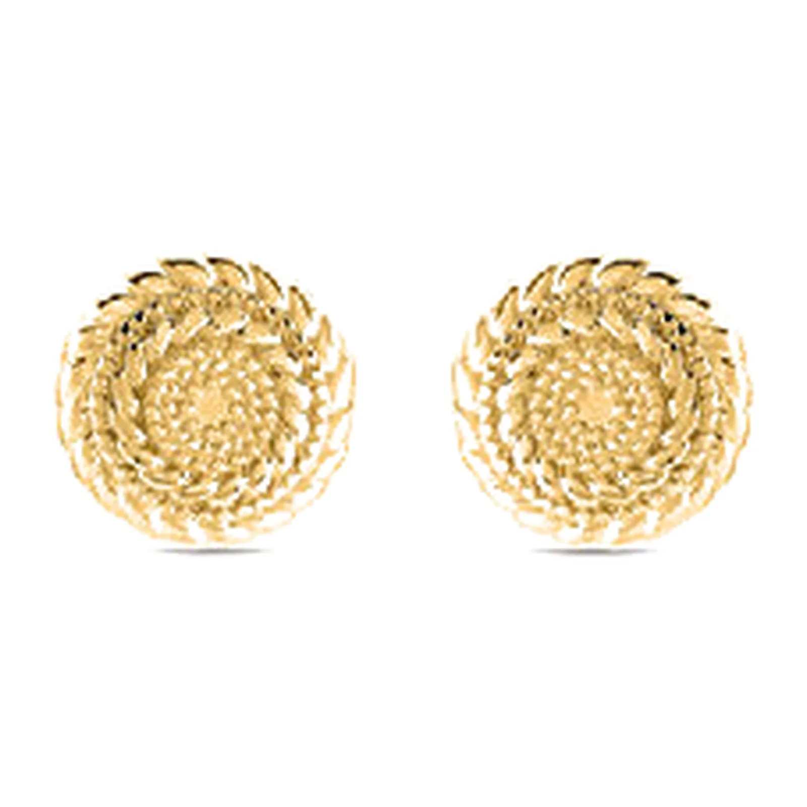 Stroili Radiance Collection Orecchini lobo a bottone dorati Acciaio 1699557