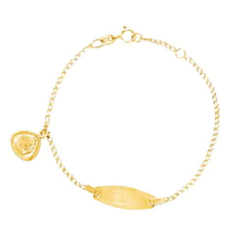 Stroili Mon Petit Bracciale con targhetta Oro 9kt 1415994
