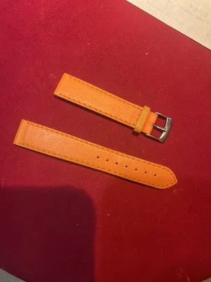 Cinturino per orologio in pelle arancione 18mm - 2606251454