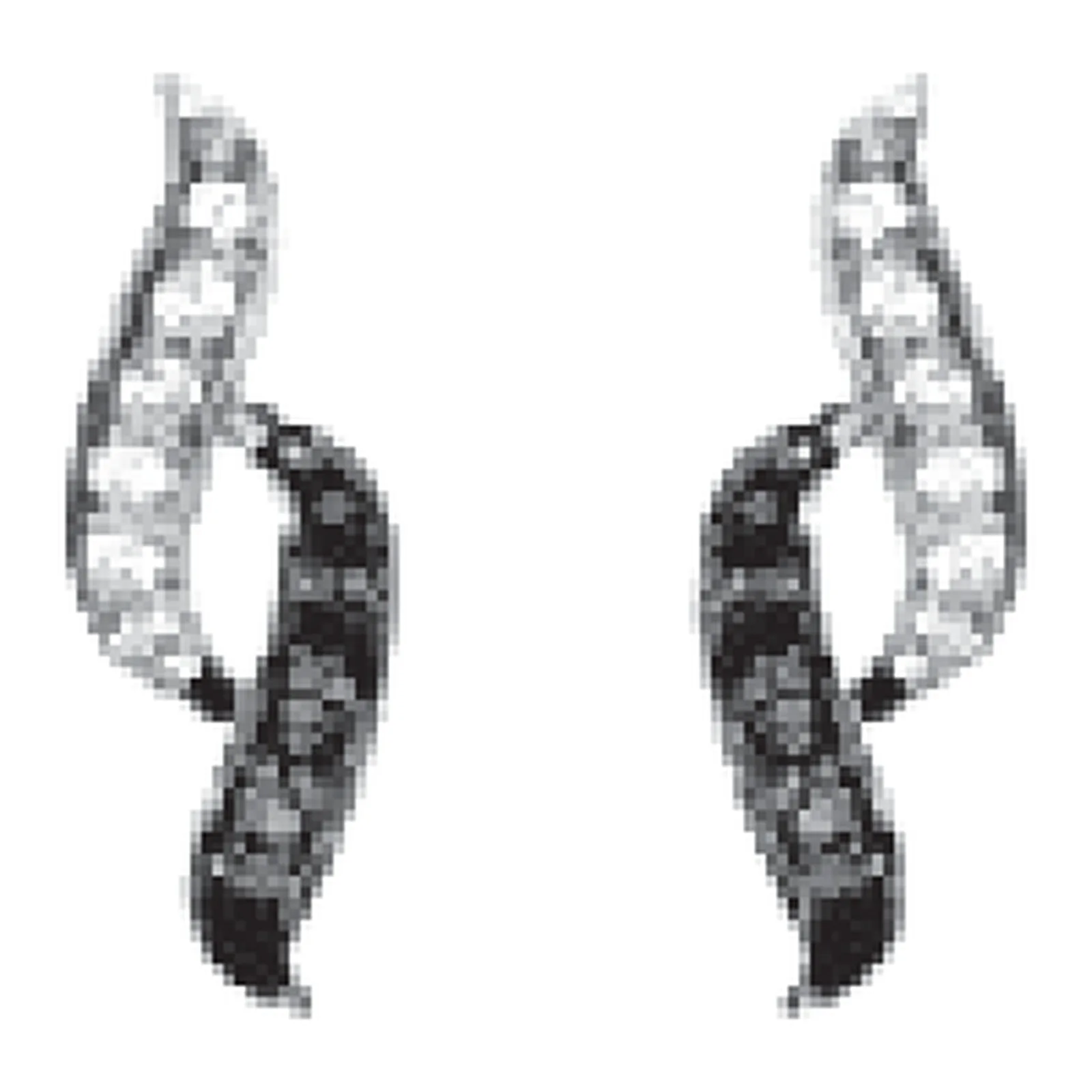 Stroili Silver Shine Orecchini lobo doppia onda con cubic Argento 925 1680516