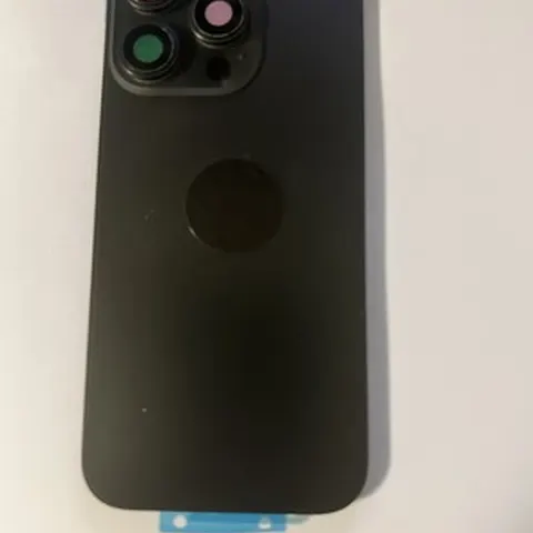 Back vetro Scocca Posteriore Per iPhone 16 Pro Max Compatibile Nero