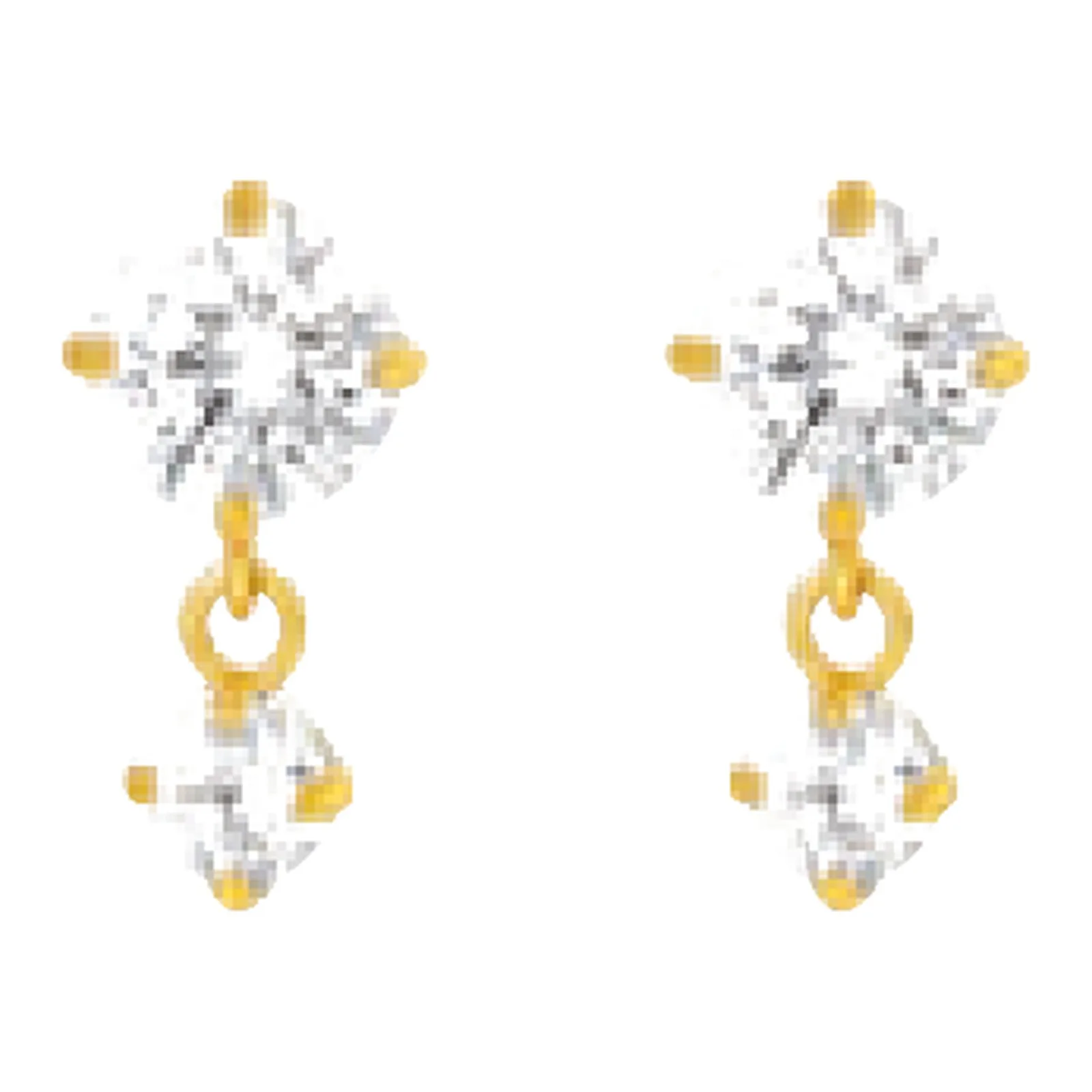 Stroili Bon Ton Orecchini lobo con cubic zirconia Oro 9kt 1426718