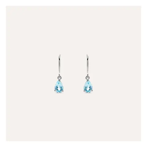 Stroili Amelie Orecchini in topazio sky blue BEVERLY Oro 9kt 1429485