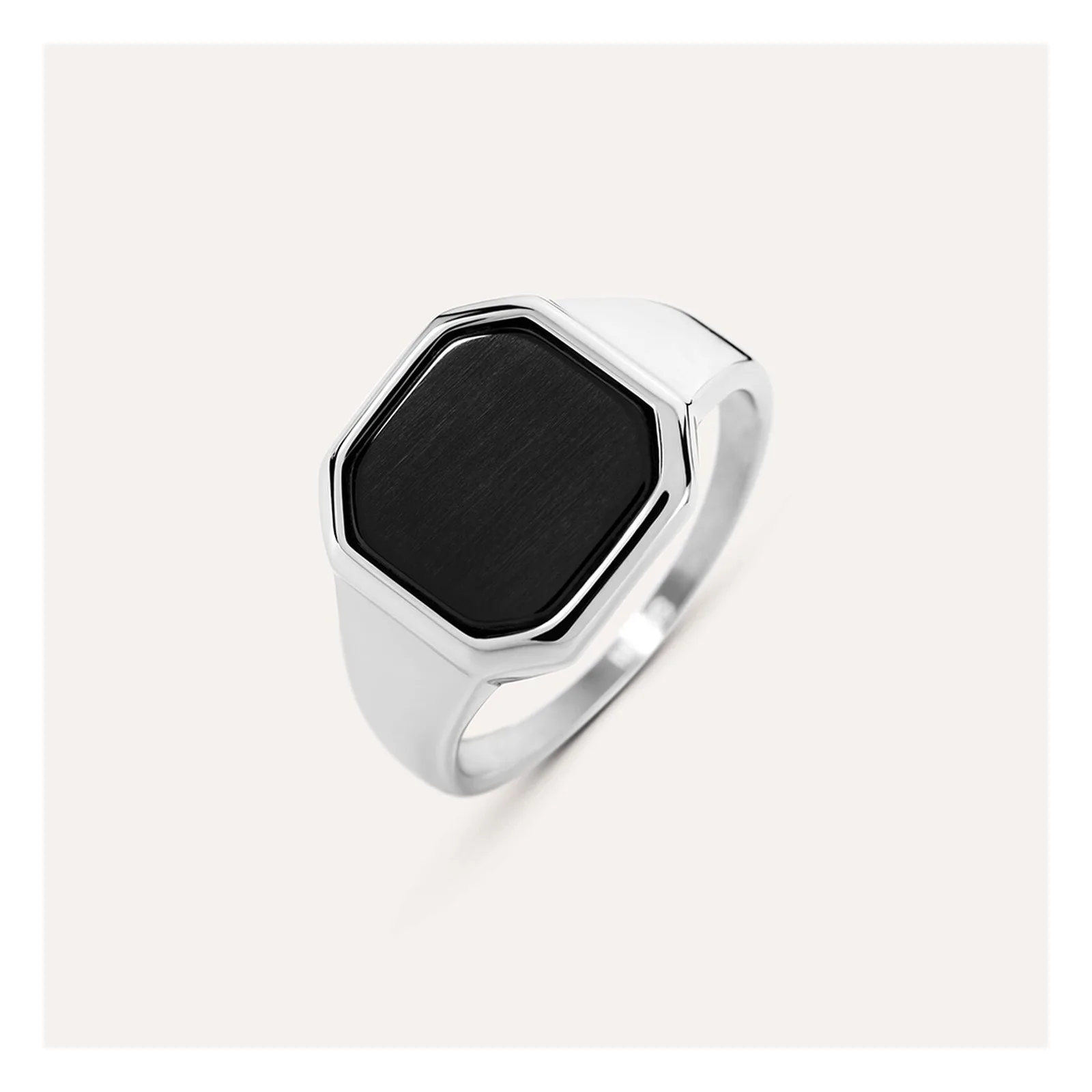 Stroili Man Code Anello con onice Acciaio Misura 26 1701690