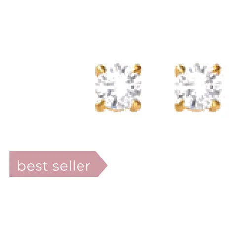 Stroili Claire Orecchini lobo con cubic zirconia Oro 9kt 1412070