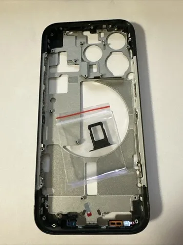 Compatibile Per Apple scocca Chassis Iphone Frame 15 Pro Nero Grigio + Vetro pos