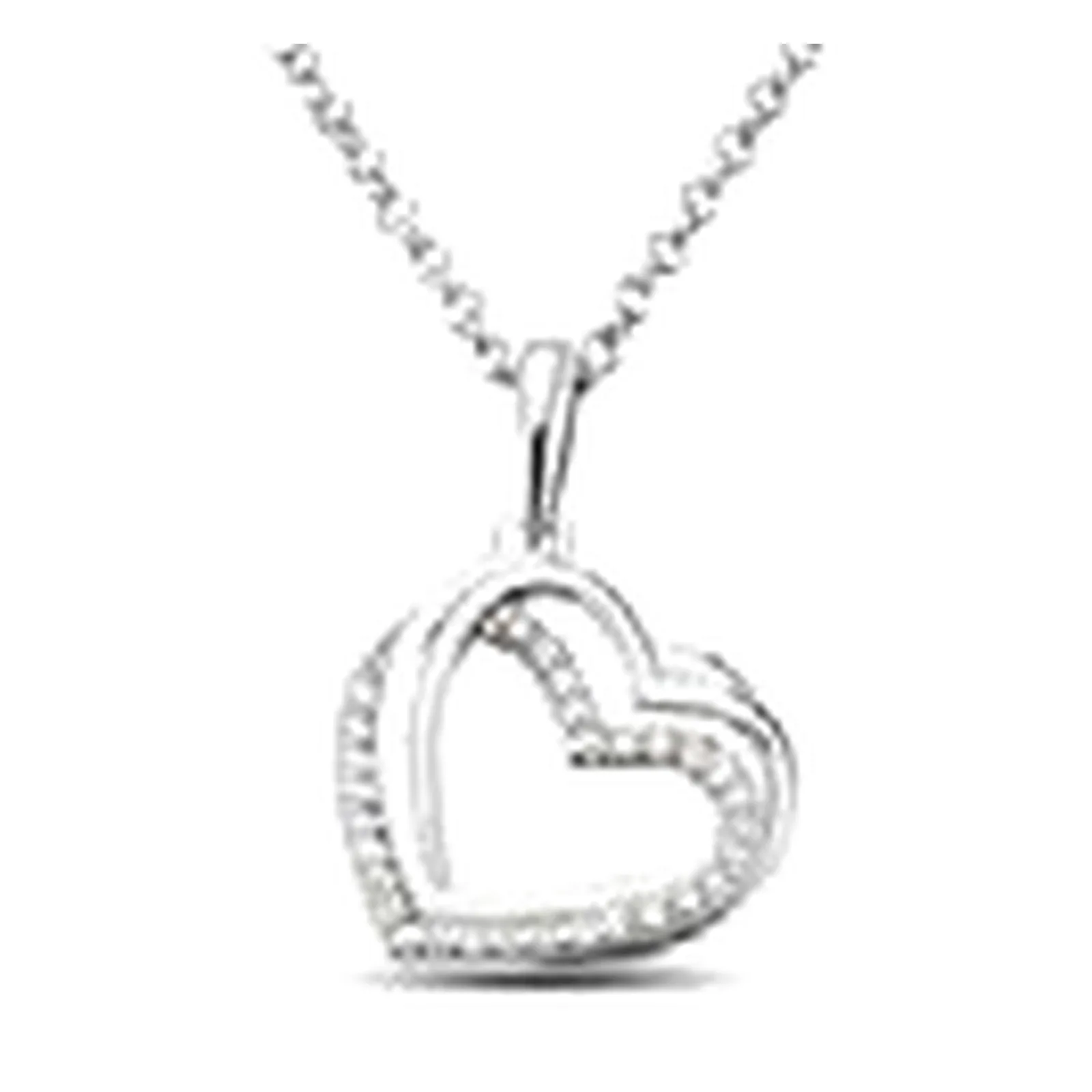 Stroili Silver Shine Collana con cubic zirconia cuore Argento 925 1662256