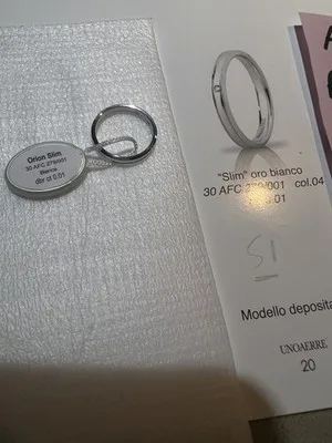Anello UnoAerre Slim in argento misura 53 - 30 AFC 279/001