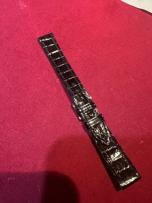 Cinturino per orologio in vera pelle di coccodrillo 16 mm - 2606251556