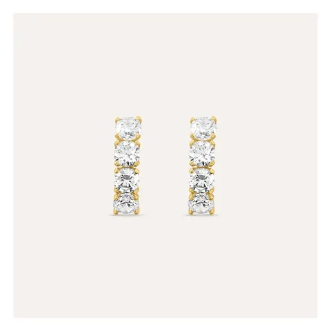 Stroili Claire Orecchini semicerchio con cubic zirconia Oro 9kt 1423915