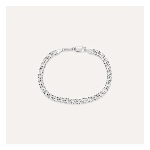 Stroili Silver Gentleman Bracciale groumette doppio rombo Argento 925 1659022