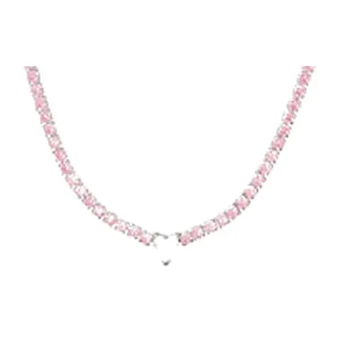 Stroili Aura Collection Collana tennis base rosa Acciaio 1685850