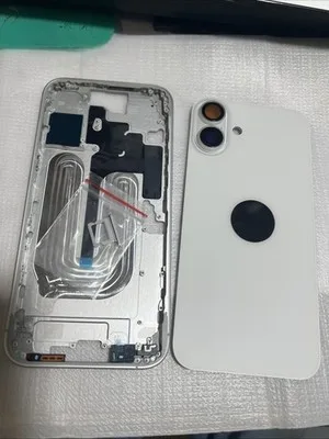 Compatibile Per Apple scocca Chassis Iphone Frame 16 Plus Bianco Vetro Posterior