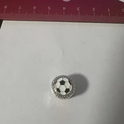 Charm per Bracciale Collanina Calcio Argento 925 Zirconi - LAB22609272304