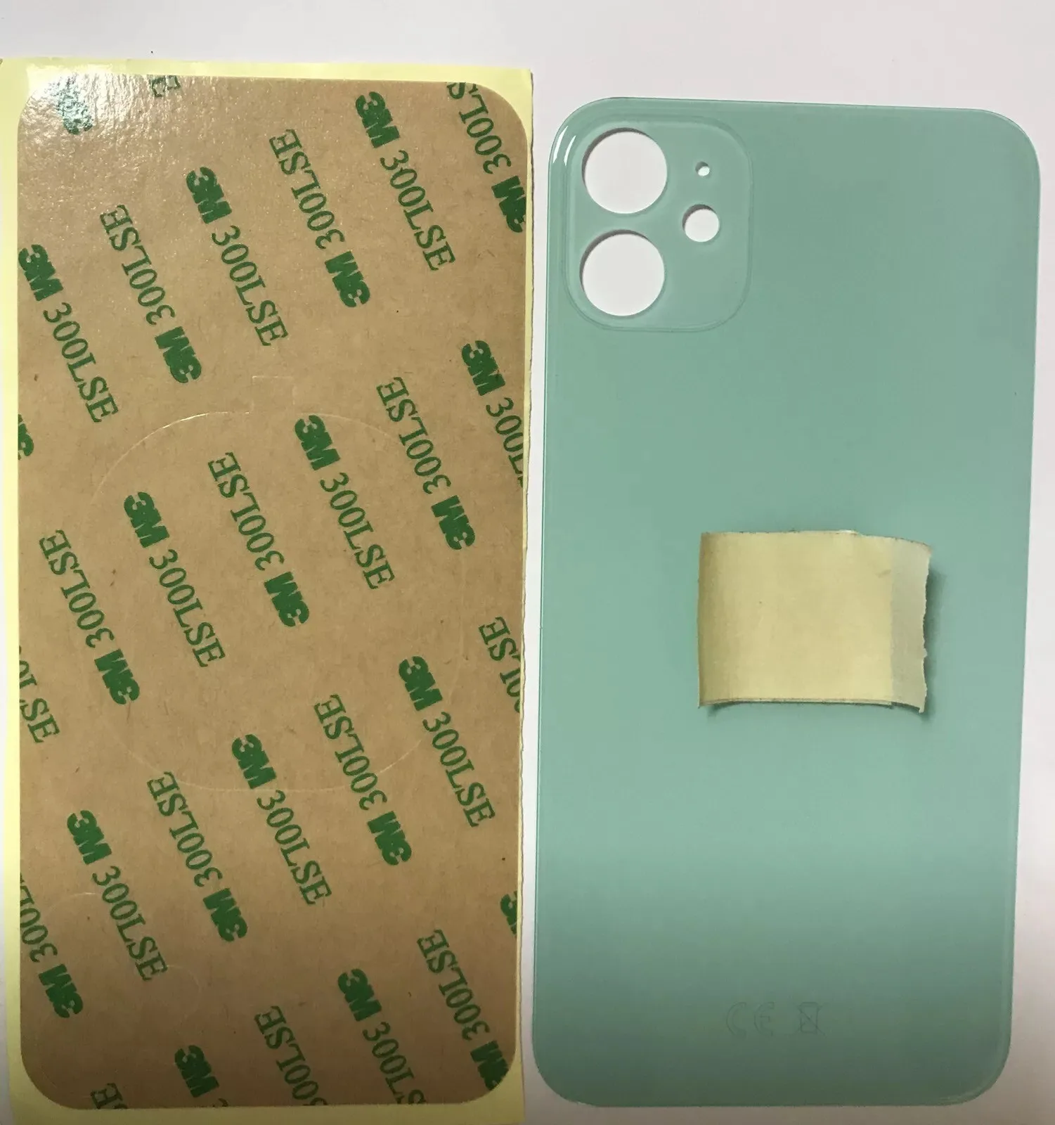 Back vetro Scocca Posteriore Per iPhone 11, Verde Foro Big