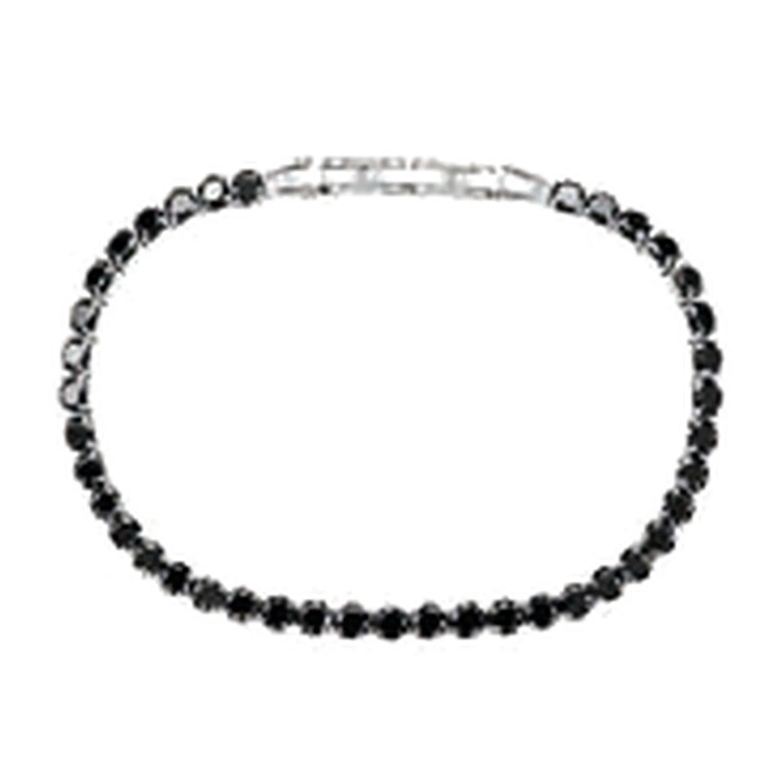 Stroili Man Code Bracciale tennis con cristalli neri Acciaio 1694958