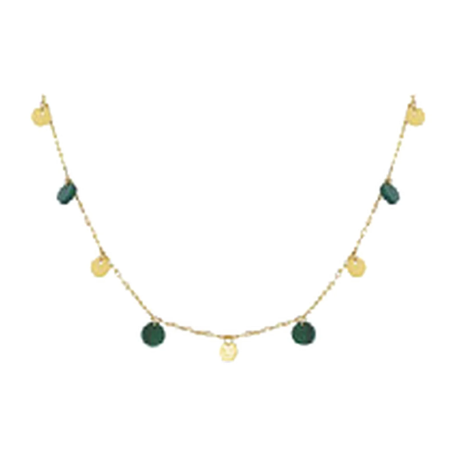 Stroili Beverly Collana con malachite Oro 9kt 1432975