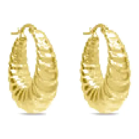 Stroili Radiance Collection Orecchini a cerchio dorati Acciaio 1682950