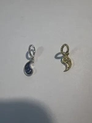Charm Pendente Yin Yang Luna e Sole in Argento 925 e Placcato Oro - LAB22609302220