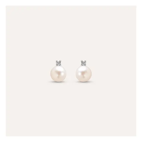 Stroili Gabrielle Orecchini lobo con perle round Oro 9kt 1413473