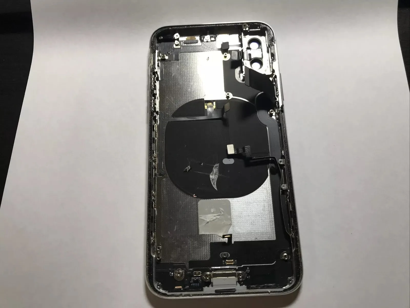 Original Apple Iphone X Usb Lighting Power Chassis scocca Bianco Qualita B
