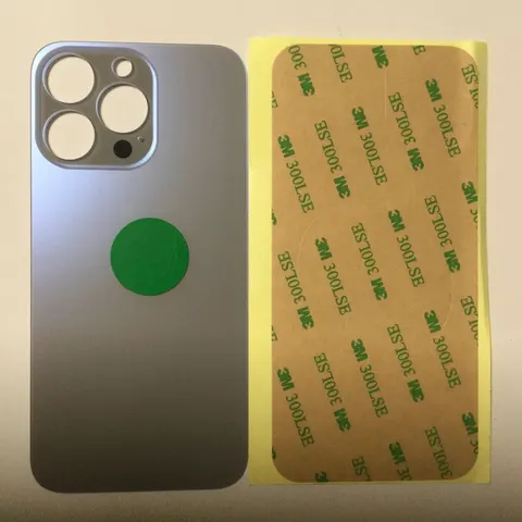 Back vetro Scocca Posteriore Per iPhone 13 Pro. Azzurro foro BIG