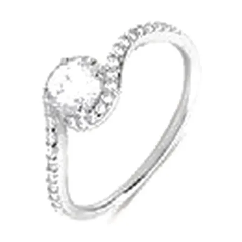 Stroili Silver Elegance Anello tondo con cubic Argento 925 Misura 14 1699478