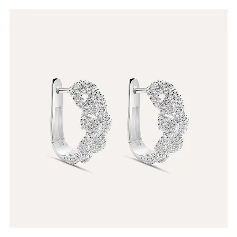Stroili Silver Shine Orecchini a cerchio con cubic zirconia Argento 925 1666871
