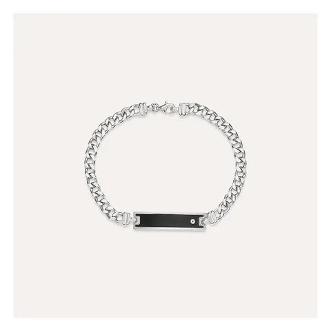 Stroili Silver Gentleman Bracciale traversino 3+1 Argento 925 1615956
