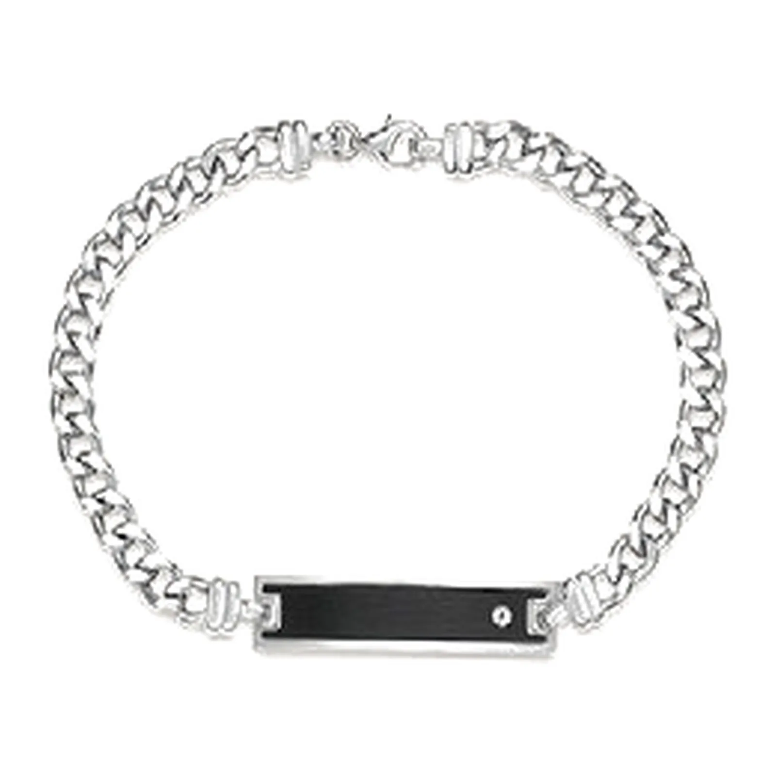 Stroili Silver Gentleman Bracciale traversino 3+1 Argento 925 1615956
