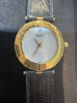 Orologio da polso Century Swiss con cinturino in pelle - 604/1
