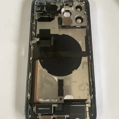 Original Apple Iphone 13 Pro Max Chassis scocca Azzurro Blu Crepato +vetro ric